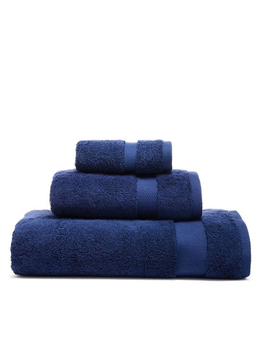 NWT SFERRA Bello Bath Towel Dark Blue Size 30x60
